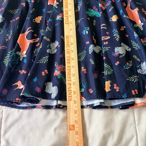 🩵ModCloth💙 Navy Circle/Swing skirt - Picture 7 of 7